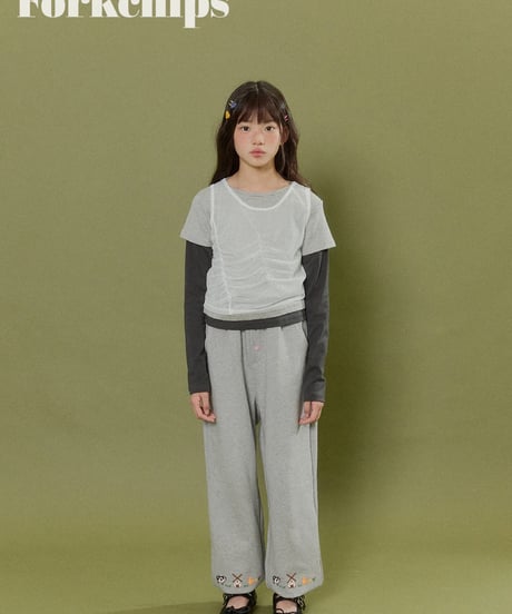 12[予約]FORKCHIPS vivid layered tee
