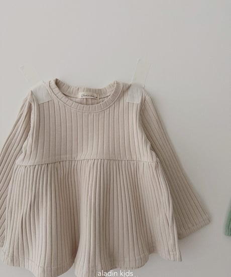 3[予約]aladin mood rib blouse