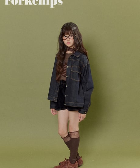 2[予約]FORKCHIPS union denim jacket