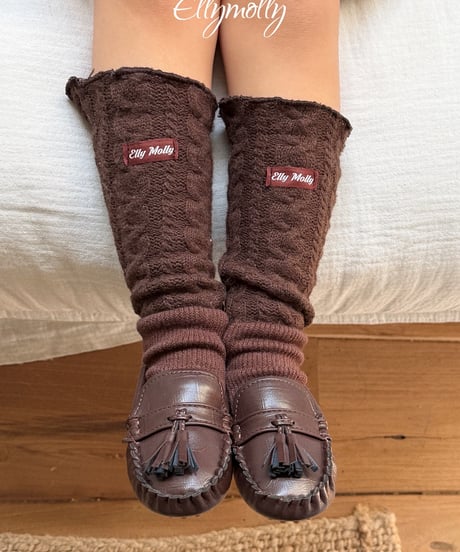 113[予約]ELLYMOLLY twisted wool socks