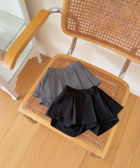 33[予約]ninibello rose pleated skirt