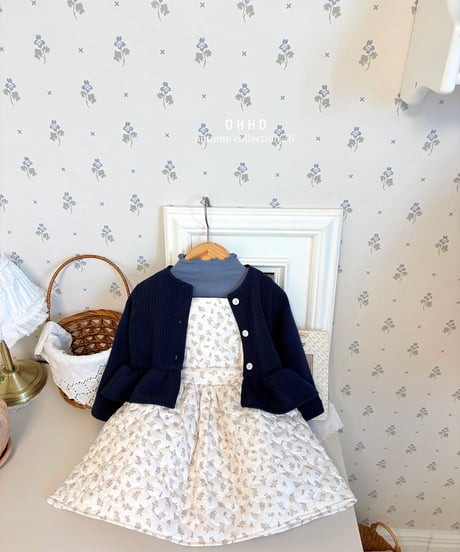 9[予約]ohho elle frill cardigan