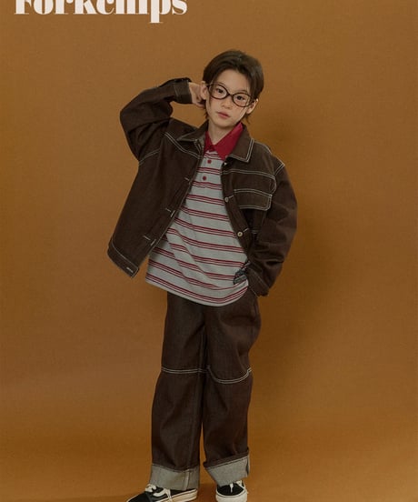 3[予約]FORKCHIPS union roll up pants