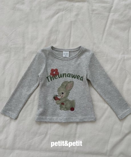 6[予約]petit&petit pastel rabbit t