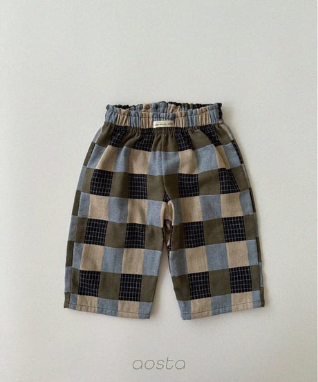 65[予約]Aosta patchwork pants