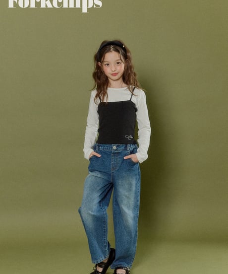 28[予約]FORKCHIPS canvas denim pants