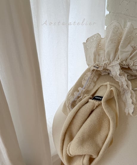 23[予約]Aosta lace cancan blouse