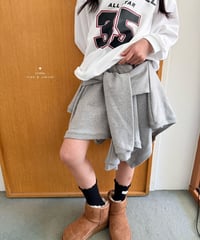32[予約]COMMA tied skirt pants