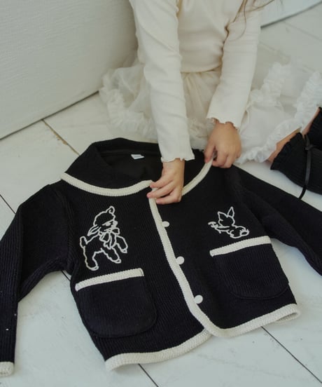 15[予約]momoann jacquard cardigan