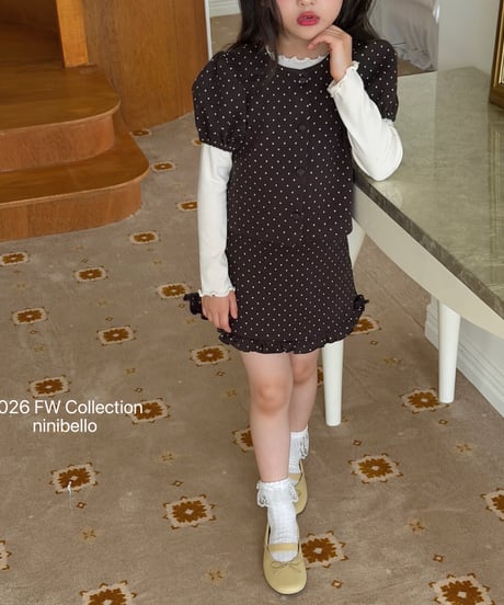 13[予約]ninibello dear dot skirt