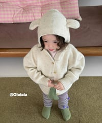 43[予約]ololala milk baby hooded knit