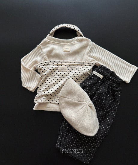 31[予約]Aosta milk dot pants