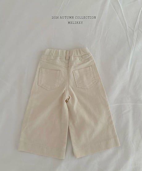 43[予約]melikey cotton wide pants