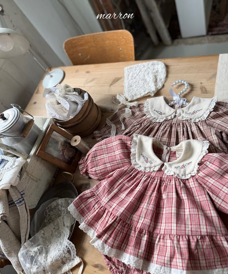 47[予約]marron chapel suit(6-18m)