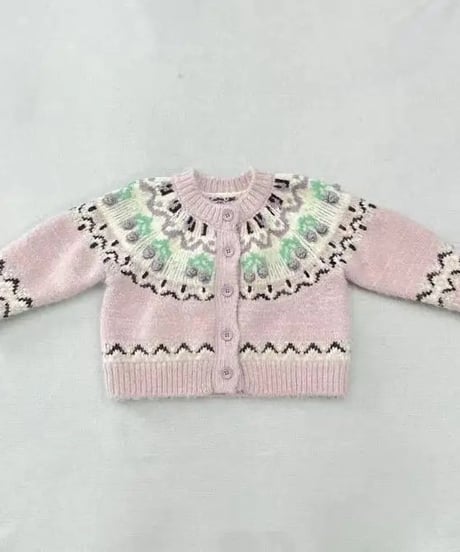 78[予約]aiai blossom nordic knit cardigan