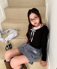 31[予約]COMMA shirred ribbon t