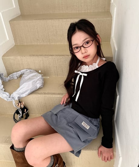 31[予約]COMMA shirred ribbon t