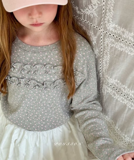 18[予約]poisson eyelet frill t-shirt