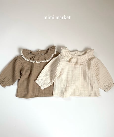 13[予約]mimi market frill collar blouse