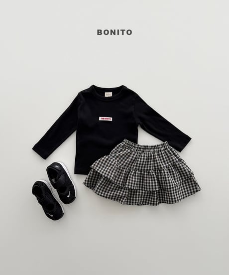62[予約]bonito check cancan skirt