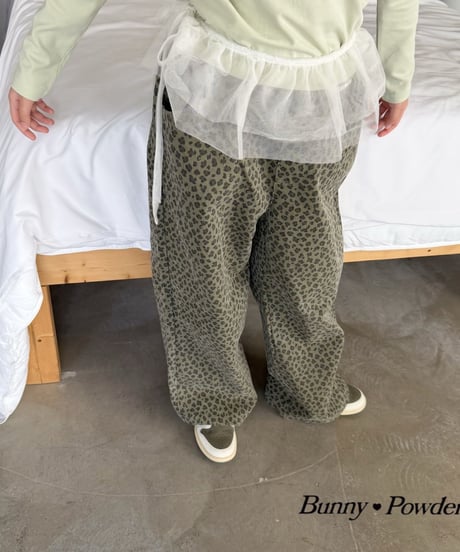66[予約]bunny powder layering skirt