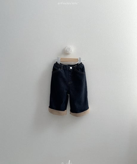 39[予約]atomeme non fade roll-up denim