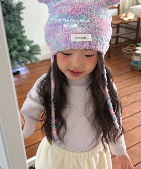 58[予約]ninibello mokomoko beanie