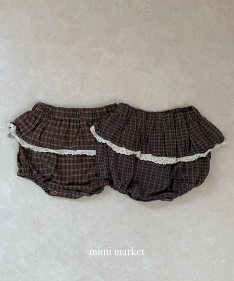 15[予約]mimi market check bloomer