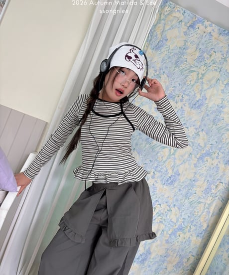 12[予約]matilda&lee day border halter neck