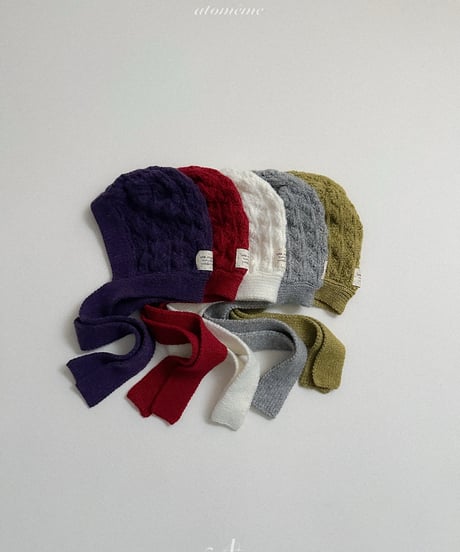 48[予約]atomeme knit muffler bonnet