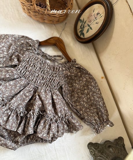 54[予約]marron juliet suit(6-18m)