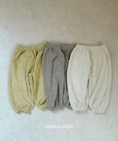 30[予約]mimi market terry jogger pants