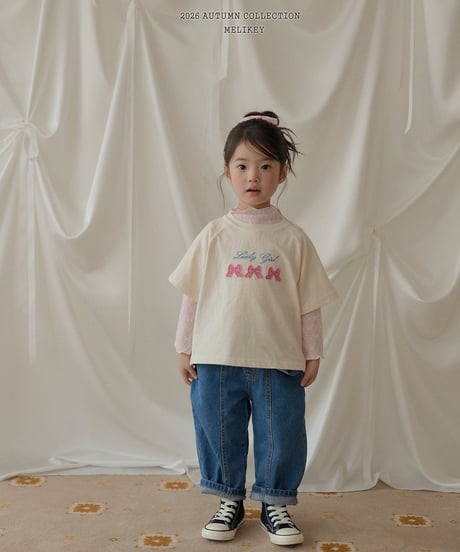 48[予約]melikey frill cut denim pants