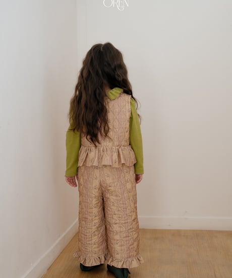 11[予約]OREN groot vest quilted padded set up