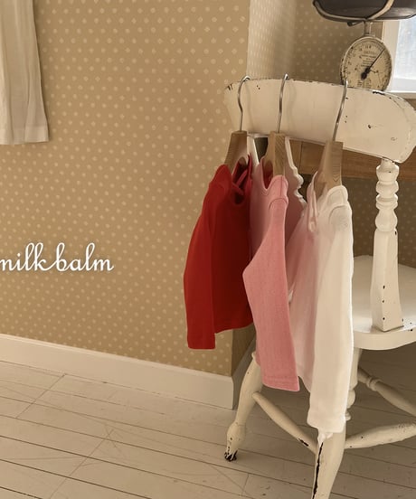 16[予約]milkbalm eyelet tee