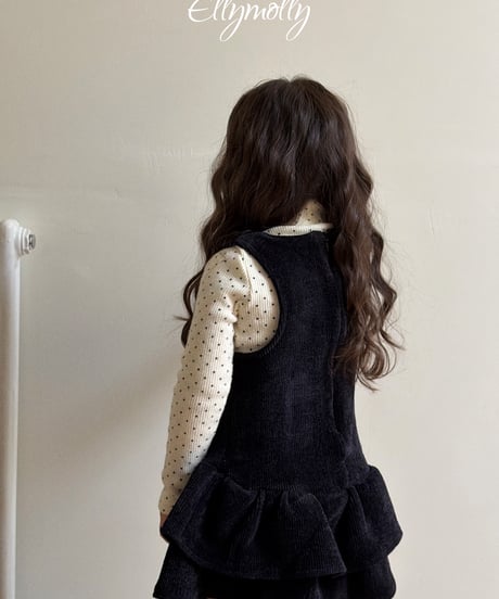 47[予約]ELLYMOLLY snow frill dress
