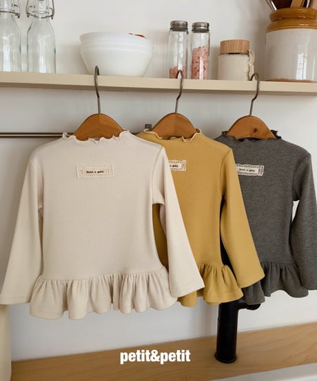 31[予約]petit&petit bella ribbed cancan t