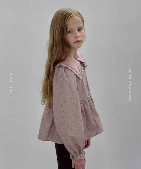15[予約]ROSETTE floral blouse