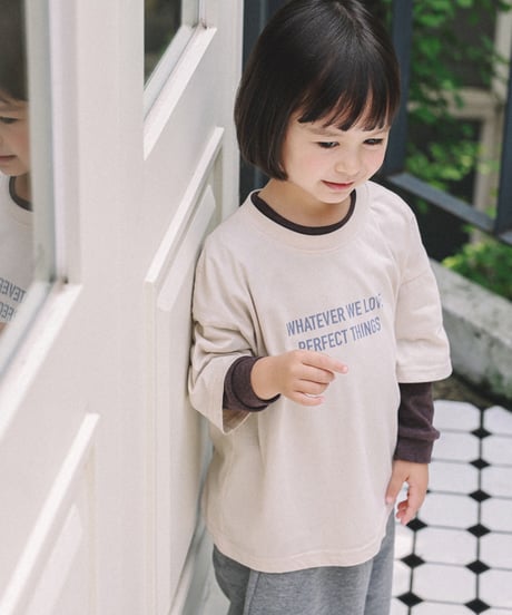 2[予約]onu lettering short sleeve t-shirt