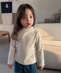 17[予約]aiai tiny floral ruffle t-shirt