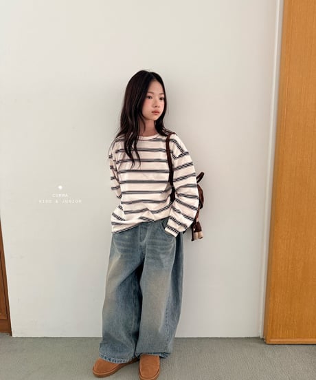 30[予約]COMMA label stripe t