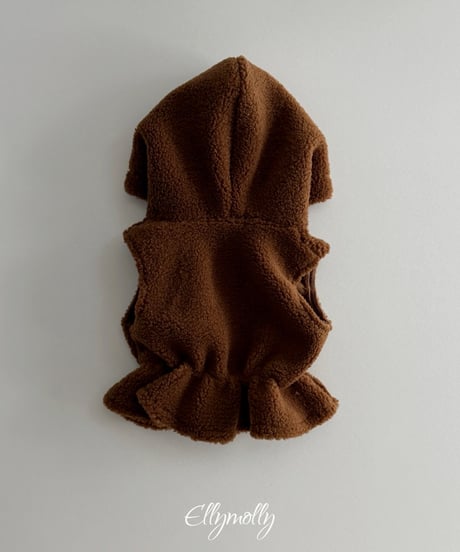 24[予約]ELLYMOLLY bear hood vest