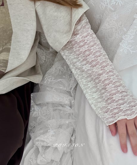 10[予約]poisson lace layered t-shirt