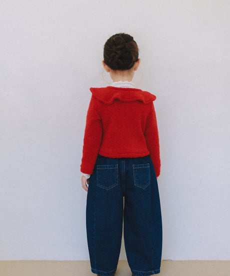 22[予約]mon Atelier barrel denim pants