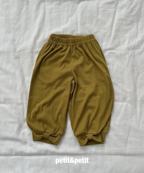 30[予約]petit&petit ribbon harem pants
