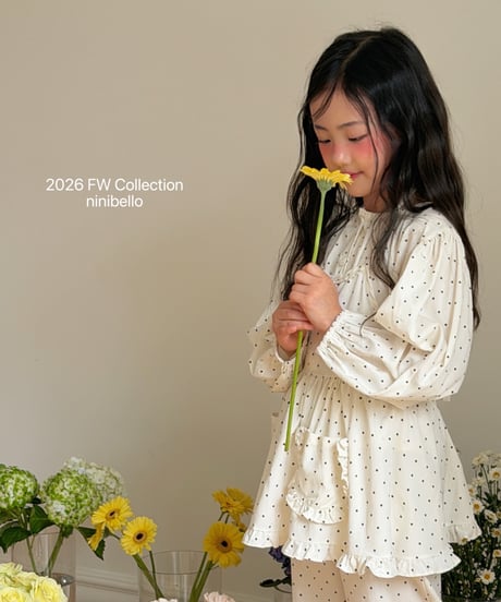 44[予約]ninibello hazel puff blouse