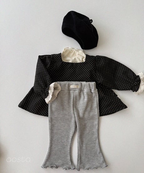 30[予約]Aosta milk dot blouse