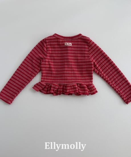 33[予約]ELLYMOLLY loen frill cardigan