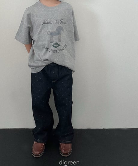 31[予約]digreen dot denim pants