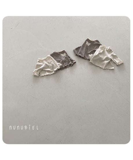 46[予約]nunubiel bebe butterfly t-shirt